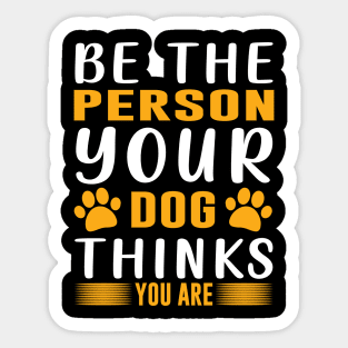 Dog T - Shirt Design Sticker